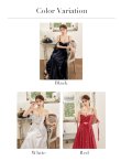 画像31: XSサイズあり【ROBE de FLEURS/ローブドフルール】サテン/ ビジュー/ フレア/ ミディアムドレス/ キャバドレス[OF2] (31)