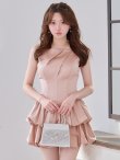 ピンクベージュ　モデル：羽澄まり　身長：158cm　着用サイズ：Sサイズ