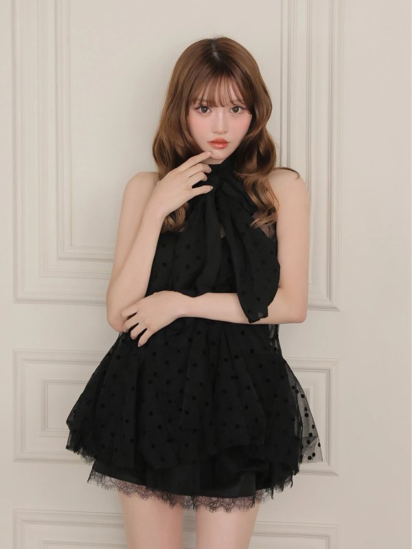 ブラック　モデル：いおり　身長：161cm　着用サイズ：Sサイズ