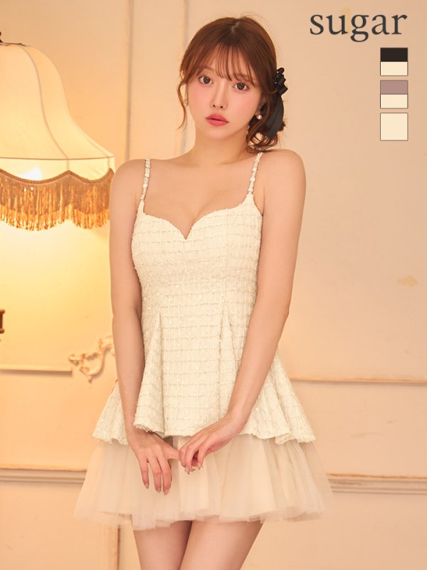 アイボリー　モデル：羽澄まり　身長：158cm　着用サイズ：Sサイズ