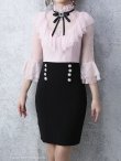画像5: 【ANDY MAGAZINE VOL.20 COLLECTION 05】リボンブローチ/ ボタンデザイン/ レース/タイト/ ミニドレス/ キャバドレス[OF05] (5)