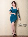 画像1: 訳あり商品☆スカート右前生地キズあり【Andy ANDY FashionPress 02 COLLECTION 03】ワンカラー/ レース/ タック/ タイトミニ/ ミニドレス/ キャバドレス[OF05] (1)