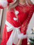 画像4: 訳あり商品☆付属の帽子なし【即日発送】ROBE de FLEURS Glossy x sugar コラボドレスサンタ【sugar nine サンタコス 5点セット】【XS-Lサイズ/2カラー】 (4)