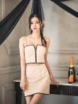 画像18: 【ゆりお/関西コレクション着用】XSサイズあり【ROBE de FLEURS Glossy/ローブ・ド・フルール グロッシー】スタッズ/ キルティング/ フロントジップ/ 台形スカート/ セットアップ/ ミニドレス/ キャバドレス[OF2]【一部予約商品/5月下旬発送予定】 (18)