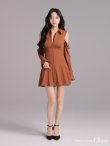 画像3: XSサイズあり【Glossy/グロッシー】オフショルダー/ カットデザイン/ フレア/ ミニドレス/ キャバドレス[OF08] (3)