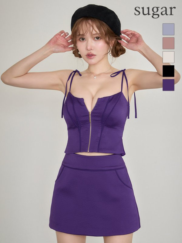 ロイヤルパープル モデル：ゆめ　身長：160cm　着用サイズ：Sサイズ