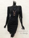 画像18: 【Miyu × GLAMOROUS by Andy 05 COLLECTION 03】七分袖/ 長袖/ 袖あり/ ストレッチ/ 切り替えデザイン/ タイト/ ミニドレス/ キャバドレス[FB03] (18)
