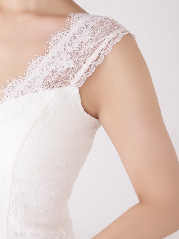 画像26: 【Andy GLAMOROUS/アンディグラマラス】総レース/ Vネック/ ノースリーブ/ テールカット/ タイト/ ミディアム丈/ ミニドレス/ キャバドレス[OF05] (26)