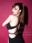 GLAMOROUS D-SELECTION 05 COLLECTION 04【Andy GLAMOROUS/アンディグラマラス】ワンカラー/ シアーレース/ ストレッチ/ タイト/ ミニドレス/ キャバドレス/ブラックxベージュ