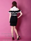 画像12: 【SALE】【Andy GLAMOROUS/アンディグラマラス】バイカラー/ オフショルダー/ ハイネック/ ストレッチ/ タイト/ ミニドレス / キャバドレス[FB03] (12)