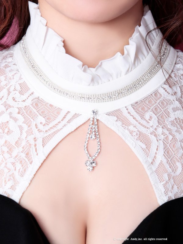 画像13: 【SALE】【Andy GLAMOROUS/アンディグラマラス】バイカラー/ オフショルダー/ ハイネック/ ストレッチ/ タイト/ ミニドレス / キャバドレス[FB03] (13)