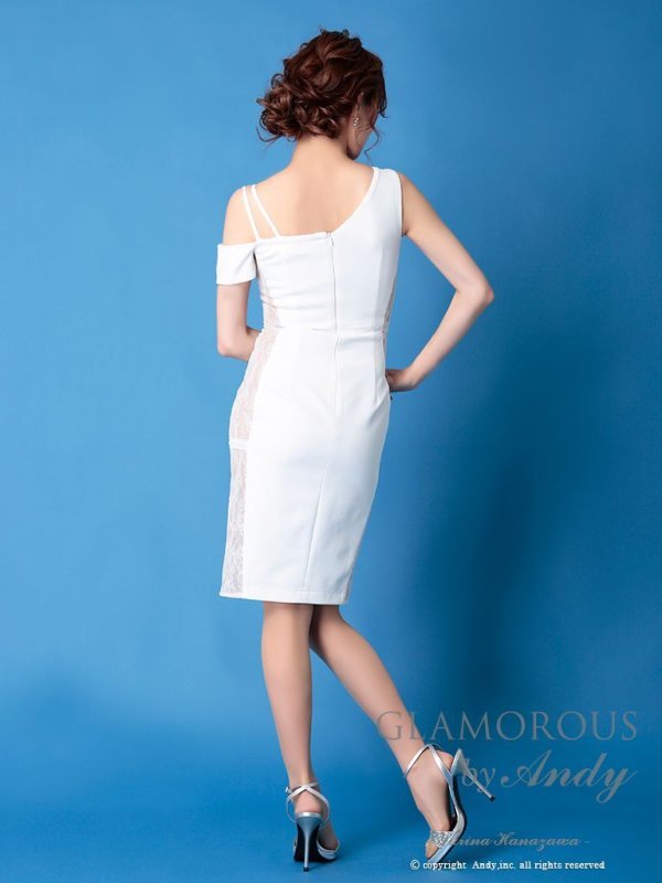 画像4: 【GLAMOROUS ANDY Fashion Press 05 COLLECTION 05】バストスピンドル/ サイドレース切替/ ワンカラー/ タイト/ ミニドレス / キャバドレス[OF05] (4)
