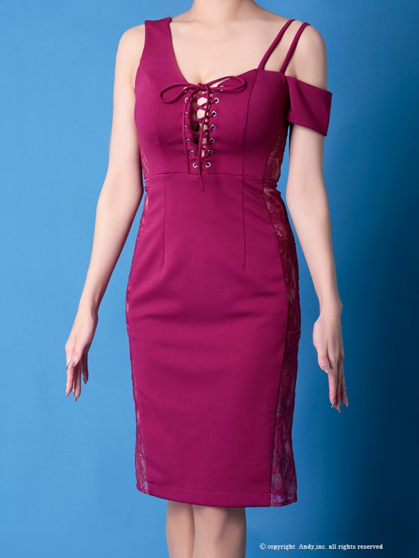 画像12: 【GLAMOROUS ANDY Fashion Press 05 COLLECTION 05】バストスピンドル/ サイドレース切替/ ワンカラー/ タイト/ ミニドレス / キャバドレス[OF05] (12)