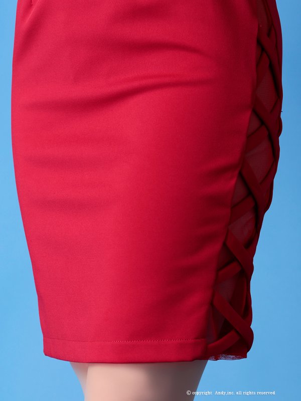 画像7: 【Andy GLAMOROUS/アンディグラマラス】ワンカラー/キャミソール/ サイドシアー/ タイト/ ミニドレス / キャバドレス[OF05] (7)