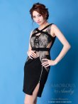 画像2: 【GLAMOROUS ANDY Fashion Press 06 COLLECTION 03】ワンカラー/ バストクロス/ シアーレース/ タイト/ ミニドレス / キャバドレス[OF05] (2)