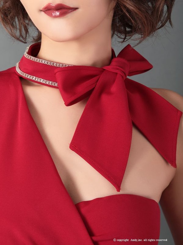 画像12: 【Andy GLAMOROUS/アンディグラマラス】バイカラー/ シアー/ ワンショル/ カットアウト/ タイト/ ミニドレス/ キャバドレス[OF05] (12)