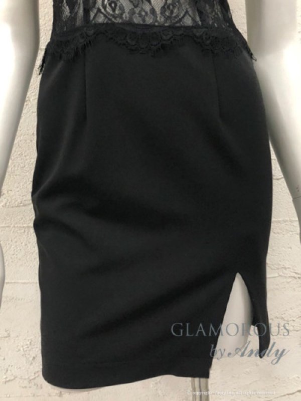 画像21: 【Andy GLAMOROUS/アンディグラマラス】アメスリ/ ホルターネック/ レース切り替え/ スリット/ タイト/ ミニドレス/ キャバドレス[OF05] (21)