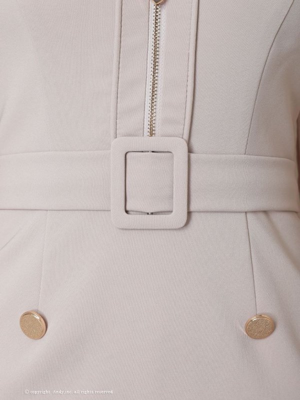 画像30: 【GLAMOROUS ANDY Fashion Press 11 COLLECTION 02】スリットスリーブジャケット/ 襟付き/ ジップ/ チェーンパイピング/ スリットスカート/ タイト/ ミニドレス/ キャバドレス[OF05] (30)