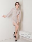 画像24: 【GLAMOROUS ANDY Fashion Press 11 COLLECTION 02】スリットスリーブジャケット/ 襟付き/ ジップ/ チェーンパイピング/ スリットスカート/ タイト/ ミニドレス/ キャバドレス[OF05] (24)
