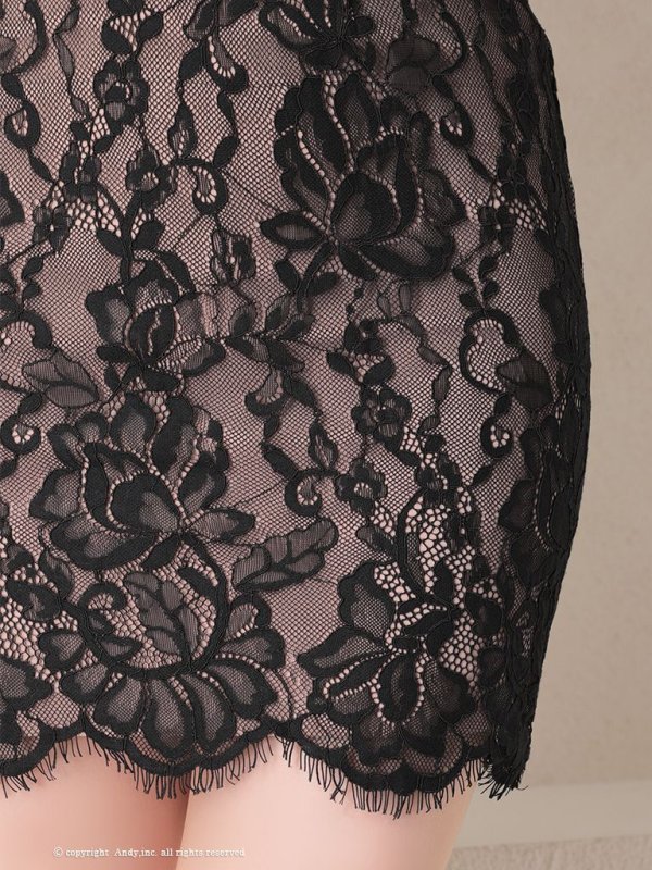 画像6: 【LIMITED SALE開催中！! 11月11日より順次発送予定】【Andy GLAMOROUS/アンディグラマラス】キャミソール/ レース/ 胸元チャーム/ タイト/ ミニドレス/ キャバドレス[OF05] (6)