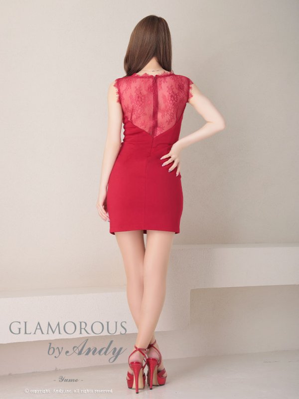 画像18: 【Andy GLAMOROUS/アンディグラマラス】ランジェリーライク/ サイドシアー/ チェーン/ ショルダーレース/ ビジュー/ タイト/ ミニドレス/ キャバドレス[OF05] (18)