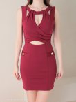 画像18: 【GLAMOROUS ANDY Fashion Press 12 COLLECTION 03】シンプル/ ワンカラー/ ストレッチ/ ノースリーブ/ カットアウト/ セクシー/ タイト/ ミニドレス/ キャバドレス[OF05] (18)