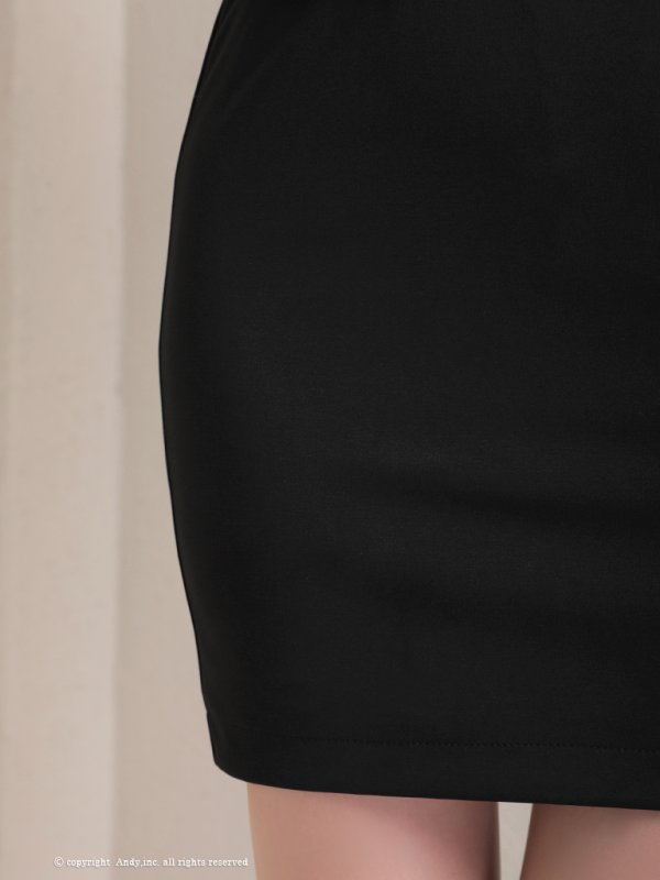 画像50: 【GLAMOROUS ANDY Fashion Press 13 COLLECTION 02】襟付き/ ハイネック/ シフォンスリーブ/ フロントジップ/ ワンカラー/ ベルトデザイン/ タイト/ ミニドレス/ キャバドレス[OF05] (50)