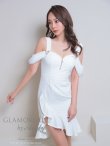 画像9: XSサイズあり【GLAMOROUS ANDY Fashion Press 13 COLLECTION 03】ワンカラー/ フロントジップ/ ボタン/ フリル/ テールカット/ タイト/ ミニドレス/ キャバドレス[OF05] (9)