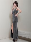 画像25: 【Andy GLAMOROUS/アンディグラマラス】ラメニット/ シアー/ 編み上げ/ スリット/ タイト/ ロングドレス/ キャバドレス long[OF05] (25)
