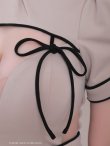 ベージュxブラック モデル：ゆめ　身長：160cm　着用サイズ：Sサイズ
