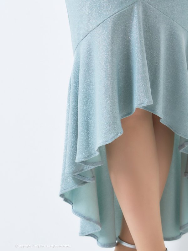 画像21: XSサイズあり【Andy GLAMOROUS/アンディグラマラス】ラメ/ フロントジップ/ キャミソール/ テールカット/ 裾フリル/ タイト/ ロングドレス/ キャバドレス long[OF05] (21)