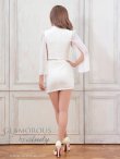 画像26: XSサイズあり【Andy GLAMOROUS/アンディグラマラス】襟付き/ ハイネック/ シフォンスリーブ/ フロントジップ/ セットアップ/ タイト/ ミニドレス/ キャバドレス[OF05] (26)
