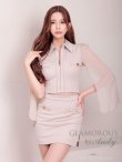 画像42: XSサイズあり【Andy GLAMOROUS/アンディグラマラス】襟付き/ ハイネック/ シフォンスリーブ/ フロントジップ/ セットアップ/ タイト/ ミニドレス/ キャバドレス[OF05] (42)