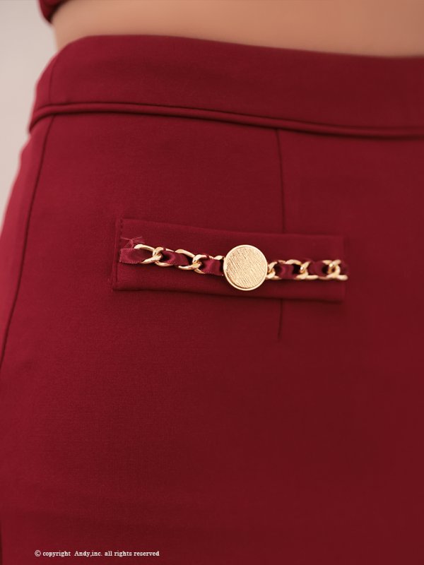 画像37: XSサイズあり【Andy GLAMOROUS/アンディグラマラス】襟付き/ ハイネック/ シフォンスリーブ/ フロントジップ/ セットアップ/ タイト/ ミニドレス/ キャバドレス[OF05] (37)