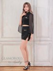 画像15: XSサイズあり【Andy GLAMOROUS/アンディグラマラス】襟付き/ ハイネック/ シフォンスリーブ/ フロントジップ/ セットアップ/ タイト/ ミニドレス/ キャバドレス[OF05] (15)