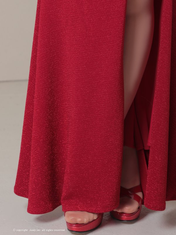 画像23: 【Andy GLAMOROUS/アンディグラマラス】マーメイド/ ワンカラー/ ラメ/ キャミソール/ ストレッチ/ タック/ ロングドレス/ キャバドレス long[OF05] (23)