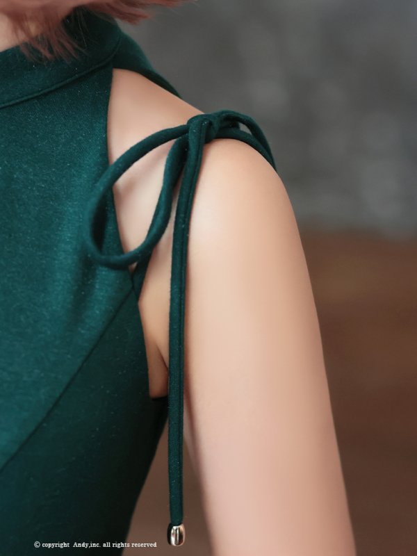 画像6: 【Andy GLAMOROUS/アンディグラマラス】ラメ/ フロントジップ/ ノースリーブ/ カットアウト/ マーメイド/ ロングドレス/ キャバドレス long[OF05] (6)