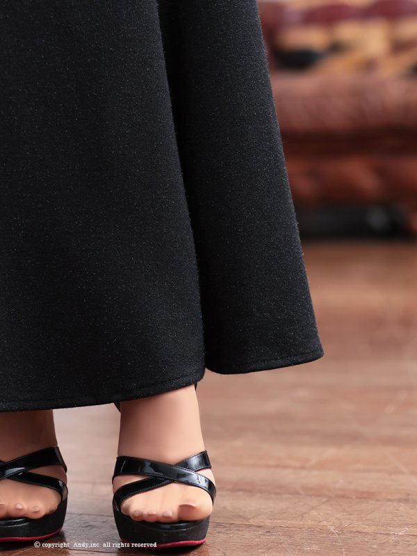 画像14: 【Andy GLAMOROUS/アンディグラマラス】ラメ/ フロントジップ/ ノースリーブ/ カットアウト/ マーメイド/ ロングドレス/ キャバドレス long[OF05] (14)