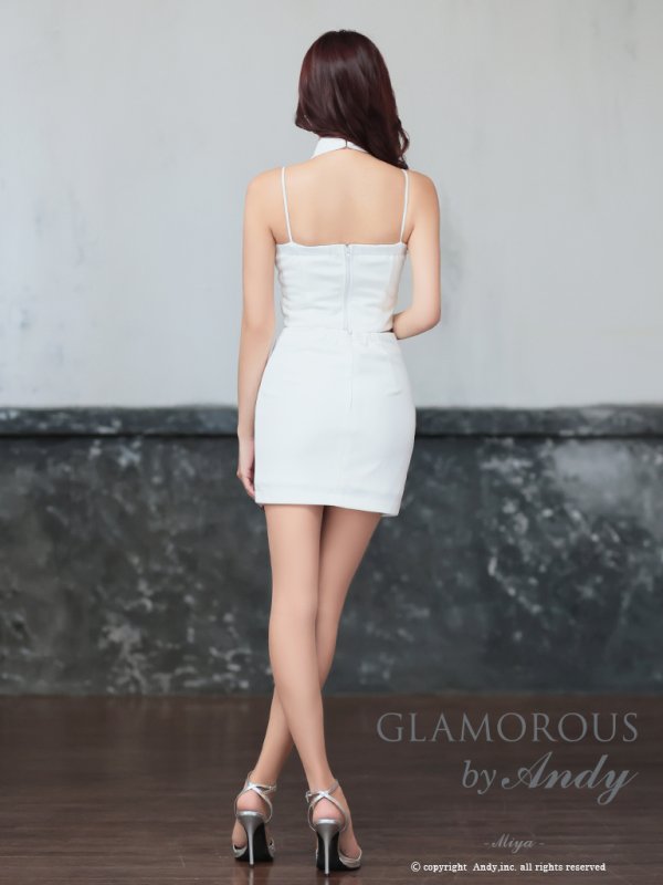画像34: XSサイズあり【Andy GLAMOROUS/アンディグラマラス】フロントジップ/ ベルトデザイン/ ノースリーブ/ ストレッチ/ タイト/ セットアップ/ ミニドレス/ キャバドレス[OF05] (34)
