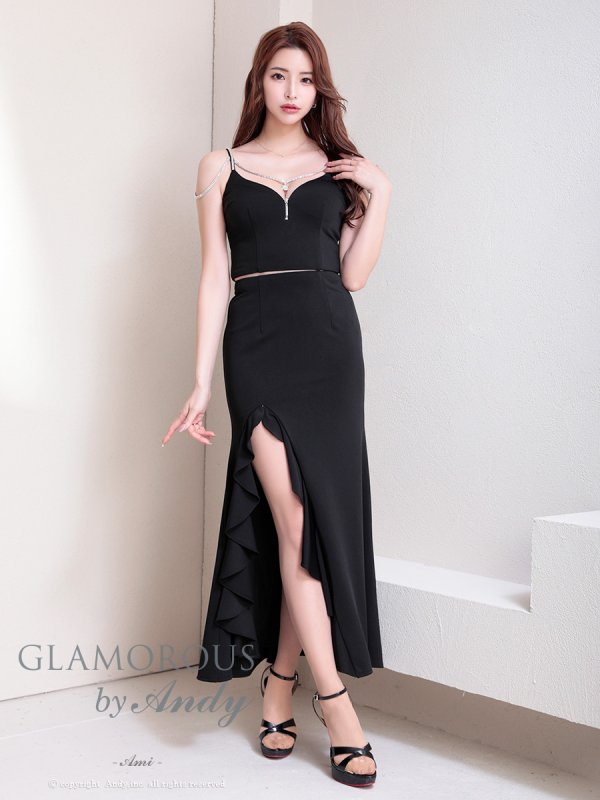 ブラック モデル:あみ 身長:163cm 着用サイズ:Sサイズ