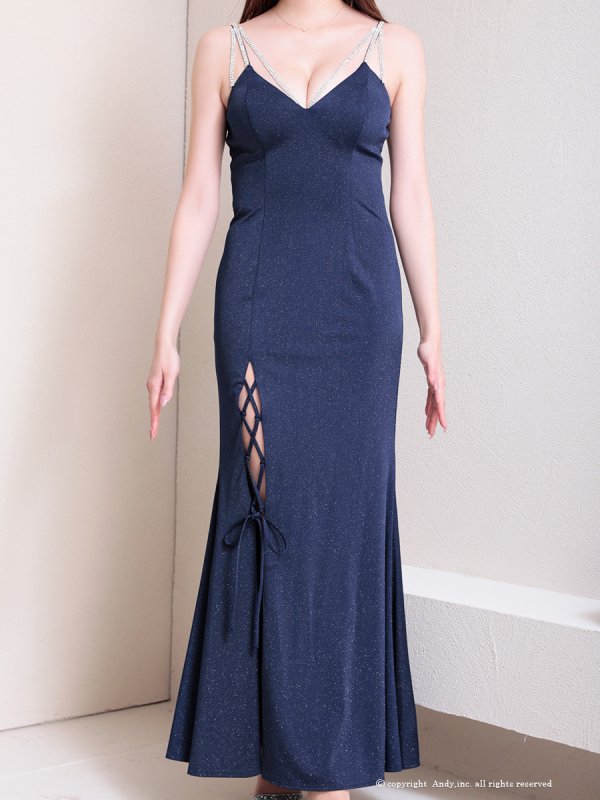 ネイビー モデル:あみ 身長:163cm 着用サイズ:Sサイズ