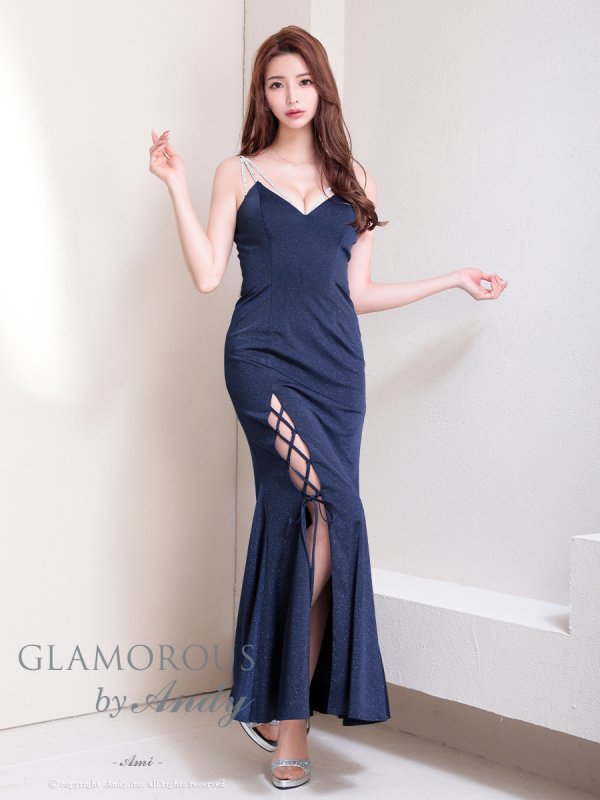 ネイビー モデル:あみ 身長:163cm 着用サイズ:Sサイズ