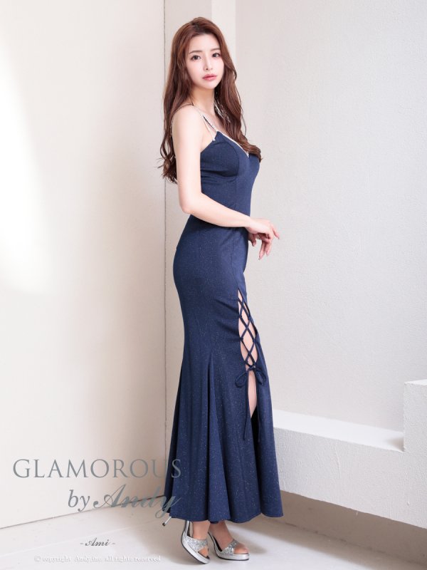 ネイビー モデル:あみ 身長:163cm 着用サイズ:Sサイズ