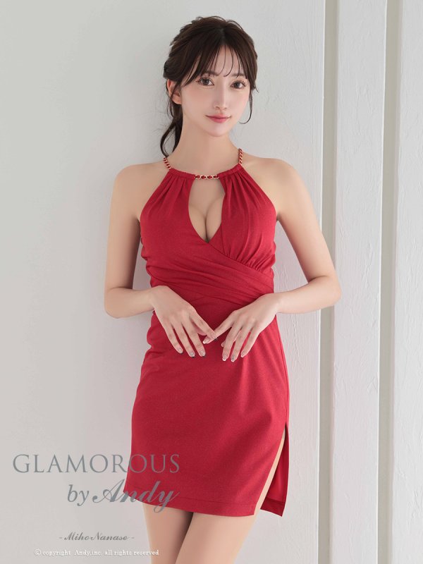 レッド モデル:七瀬みほ 身長:162cm 着用サイズ:Sサイズ