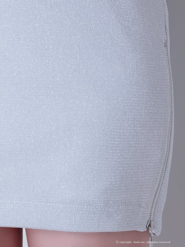 画像23: XSサイズあり【Andy GLAMOROUS/アンディグラマラス】ラメニット/ ホルター/ オフショル/ ロングスリーブ/ 袖あり/ カットアウト/ ウエストシアー/ タイト/ ミニドレス/ キャバドレス[OF05] (23)