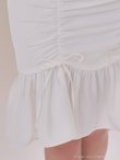 ホワイト　モデル：七瀬みほ　身長：162cm　着用サイズ：Sサイズ