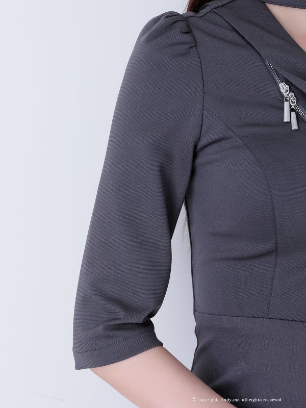 ダークグレー モデル：七瀬みほ　身長：162cm　着用サイズ：Sサイズ