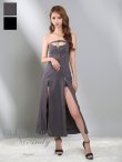 画像12: XSサイズあり【Andy GLAMOROUS/アンディグラマラス】ジップデザイン/ カットアウト/ ベア/ ストレッチ/ インナーパンツ付き/ ミディアムドレス/ キャバドレス long[OF05] (12)