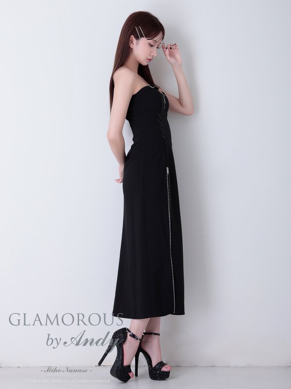 ブラック モデル：七瀬みほ　身長：162cm　着用サイズ：Sサイズ