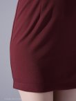 ワインレッド モデル：七瀬みほ　身長：162cm　着用サイズ：Sサイズ